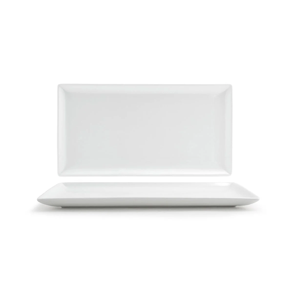 Plates, 13 x 7 Inch, White, Rectangular,4 - 1 COUNT