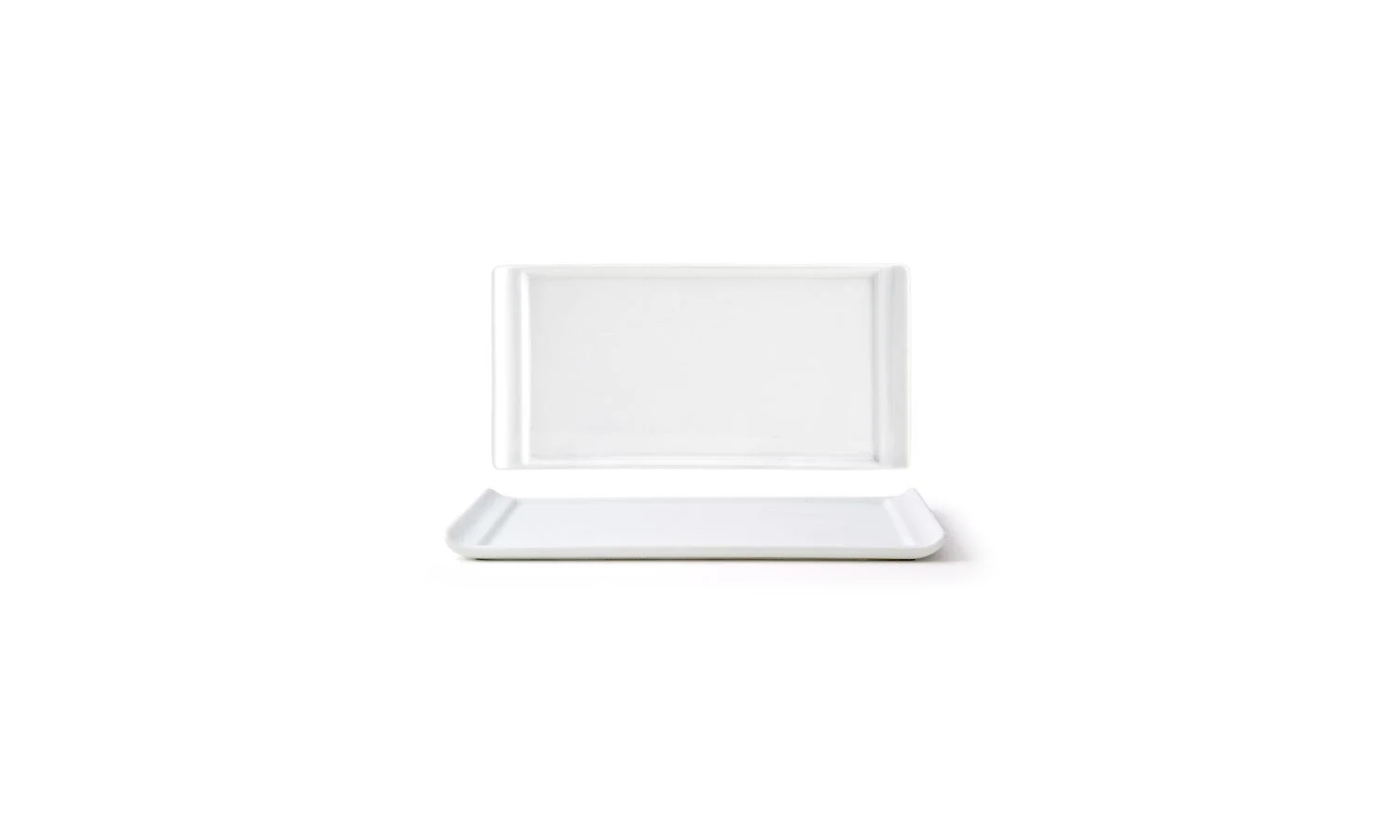 Plates, Nouvelle, 8 x 4 Inch, White, Rectangular,1 - 12 COUNT