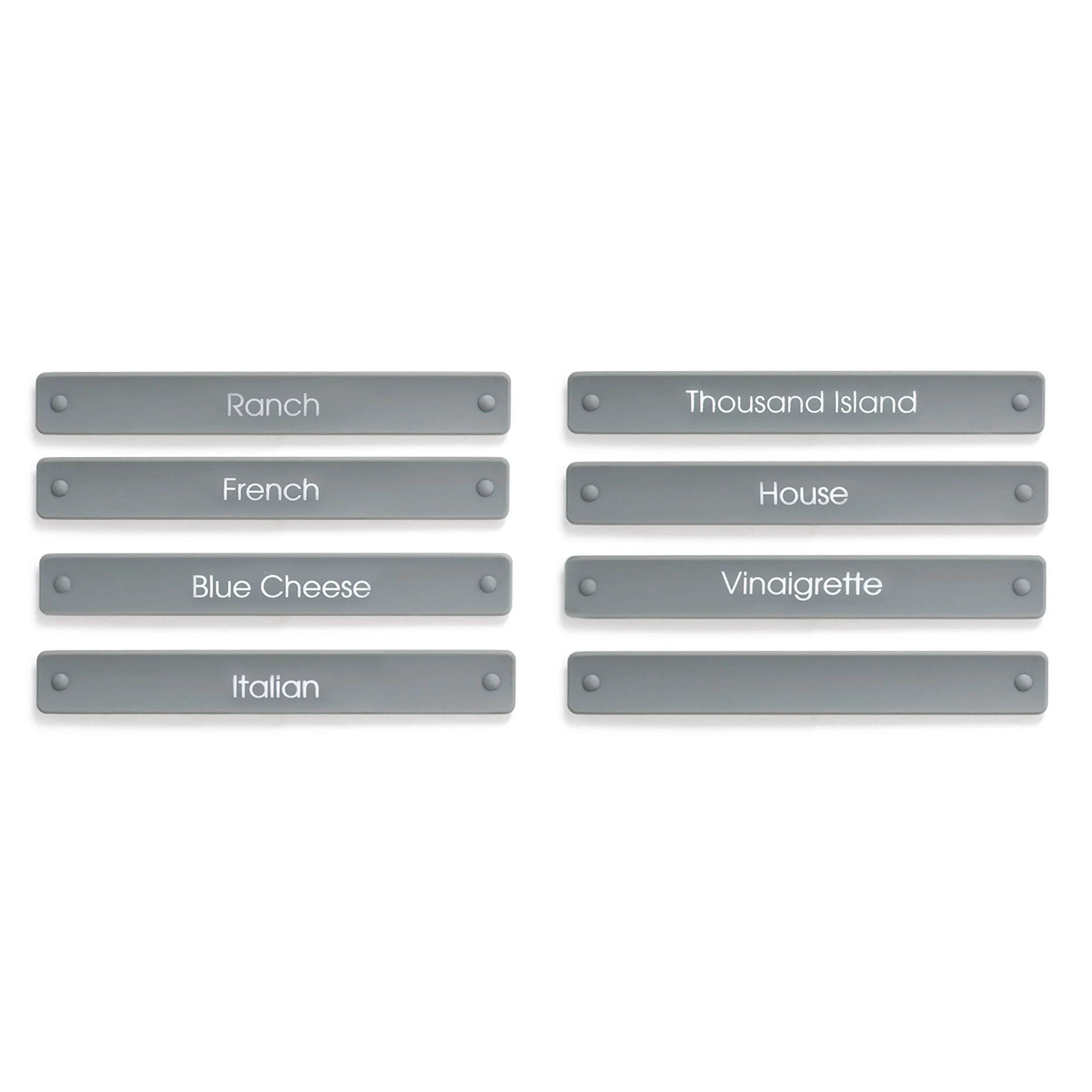 Labels, Salad Dressing Carafe, 5.25 x 0.75 Inch,1 - 8 COUNT