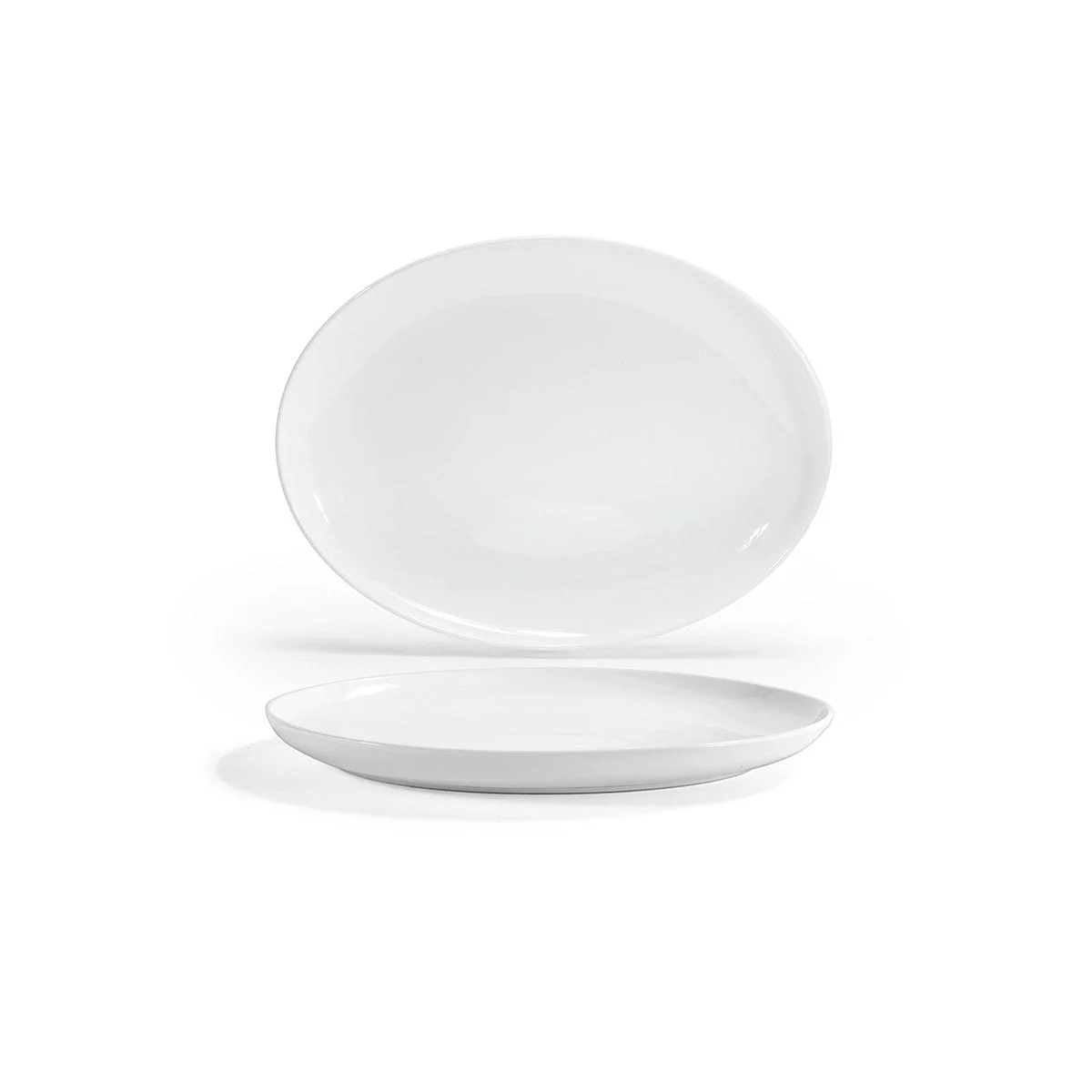 Platters, 17 Inch, White, Oval,2 - 1 COUNT