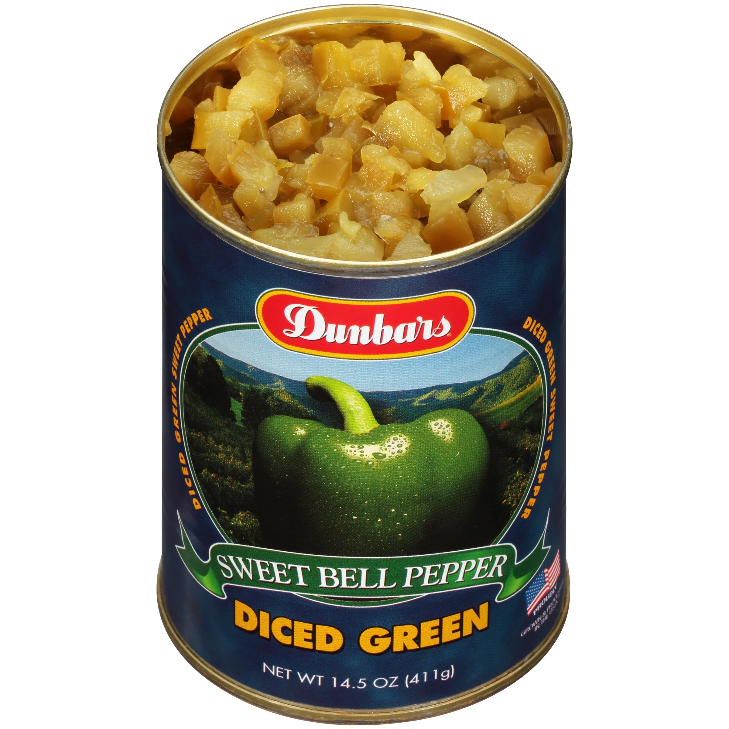 Peppers, Green, Diced,24 - 15 OUNCE