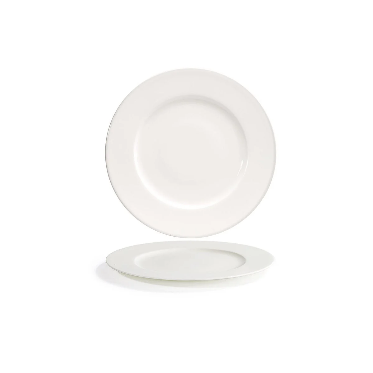 Plates, Rim, 10.62 Inch, White, Round,6 - 1 COUNT
