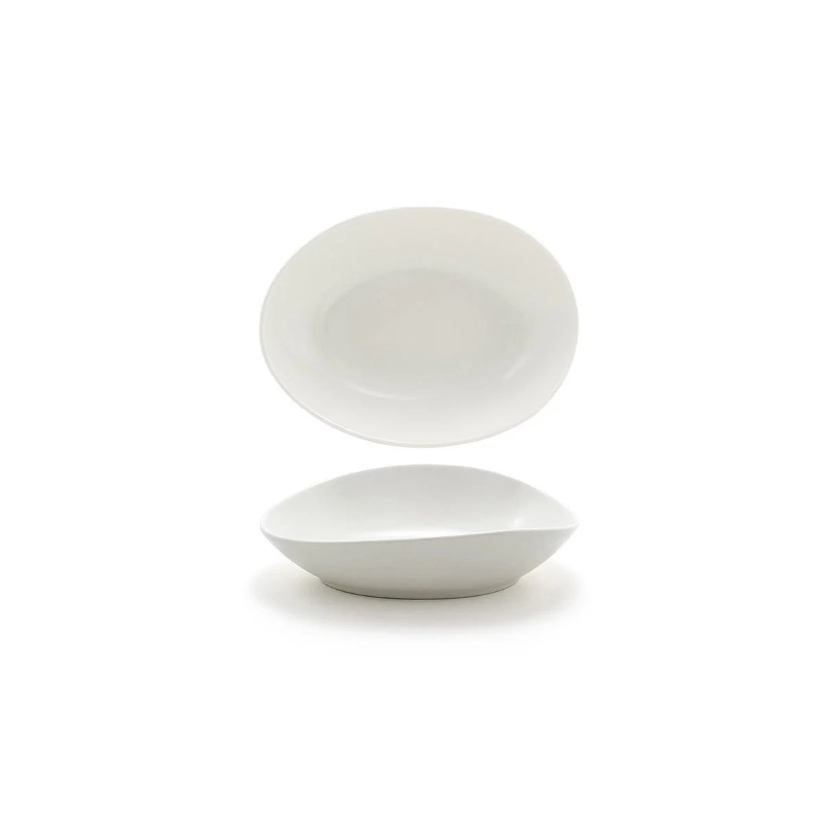 Bowls, Porcelain, 15 Ounce, Scallop, Oval,4 - 1 COUNT