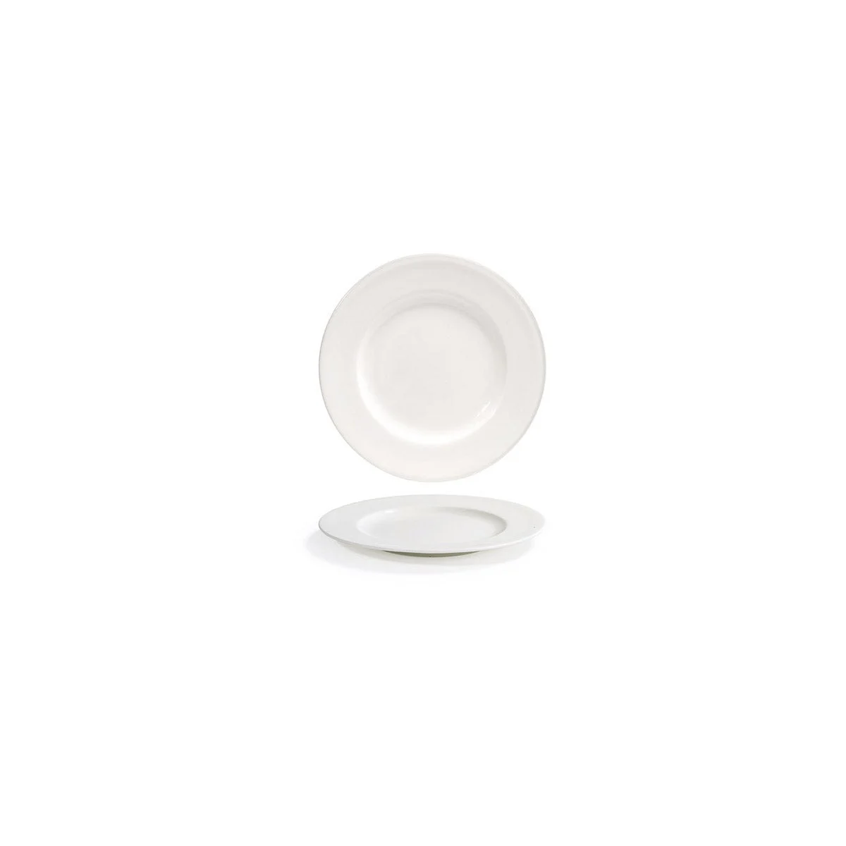 Plates, Rim, 6.25 Inch, White, Round,6 - 1 COUNT