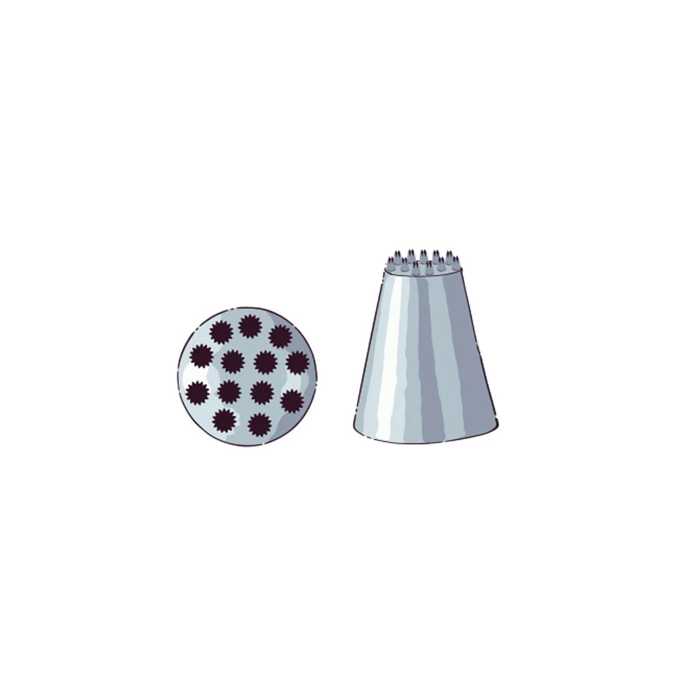 Piping Tip, Multi Opening, Stainless Steel, #234, 1.25 x 1.25 x 1.5 Inch,1 - 1 EACH