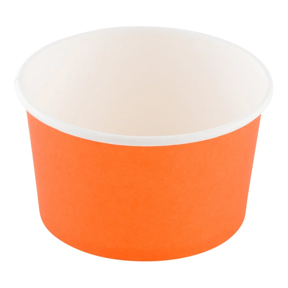 Cups, To Go, Coppetta 3 Ounce 3 x 3 x 1.75 Inch, Paper, Tangerine Orange, Round,1 - 200 COUNT