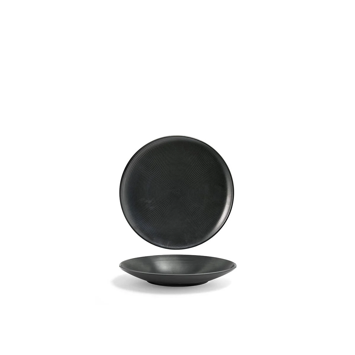 Plates, Porcelain, 7.25 Inch, Ink, Round,6 - 1 COUNT