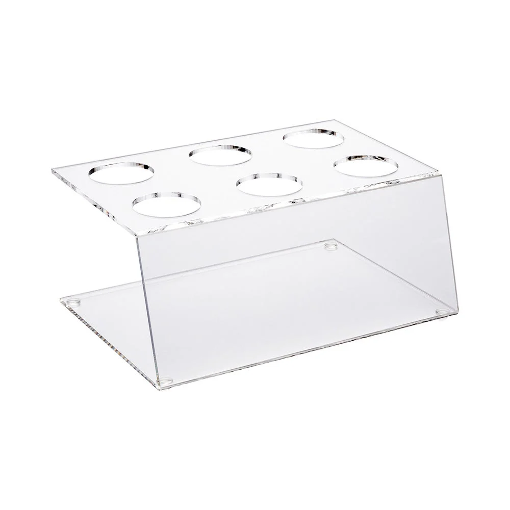 Display Stand, Cone, 7 x 5 x 3.25 Inch, 6-Slot, Clear, Acrylic,1 - 1 EACH