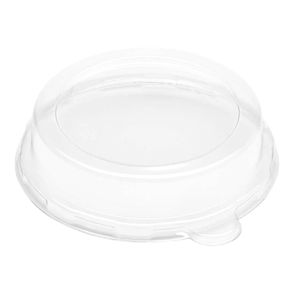 Lids, Dome, Pulp Tek, Plastic, Clear, Round, Fits 12 Ounce Sugarcane Salad Bowls,1 - 100 COUNT