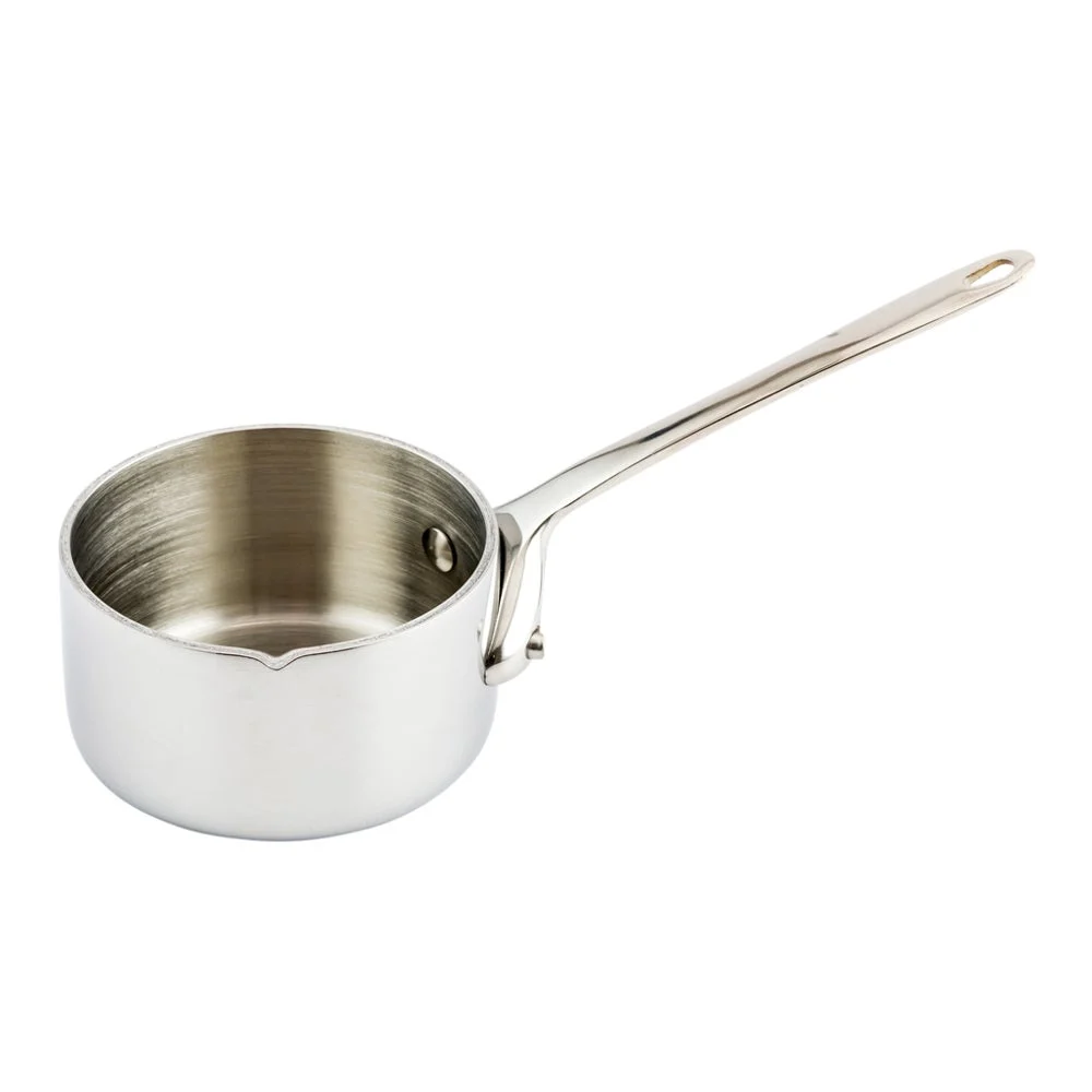 Pan, Sauce, 2 Inch, Mini, Stainless Steel, with Easy Pour Lip, 2 Linear Inch,1 - 1 EACH