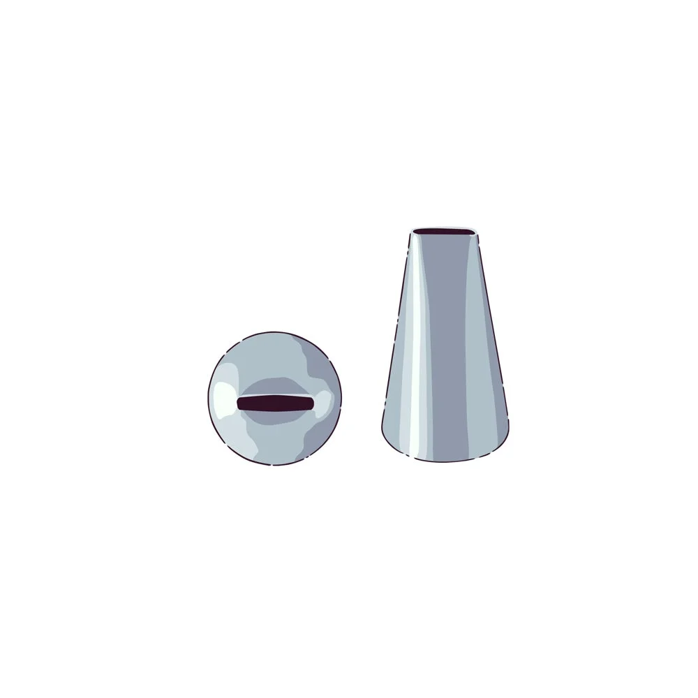 Piping Tip, Basketweave, Stainless Steel, #45, 0.75 x 0.75 x 1.25 Inch,1 - 1 EACH