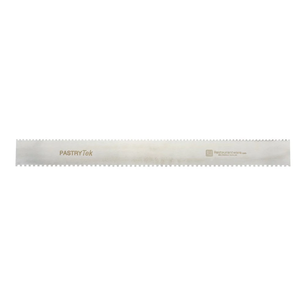 Comb, Decorating, 3 & 4 Millimeter, 19.75 x 2 Inch, Stainless Steel, Square & Double-Sided,1 - 1 EACH