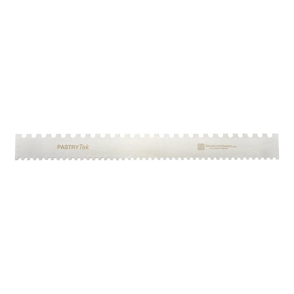Comb, Decorating, 5 & 10 Millimeter, 19.75 x 2 Inch, Stainless Steel, Semicircle & Double-Sided,1 - 1 EACH