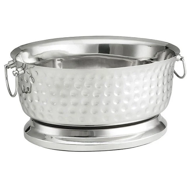 Tub, Beverage, 18 x 15 x 8.75 Inch, Oval, Stainless Steel,1 - 1 EACH