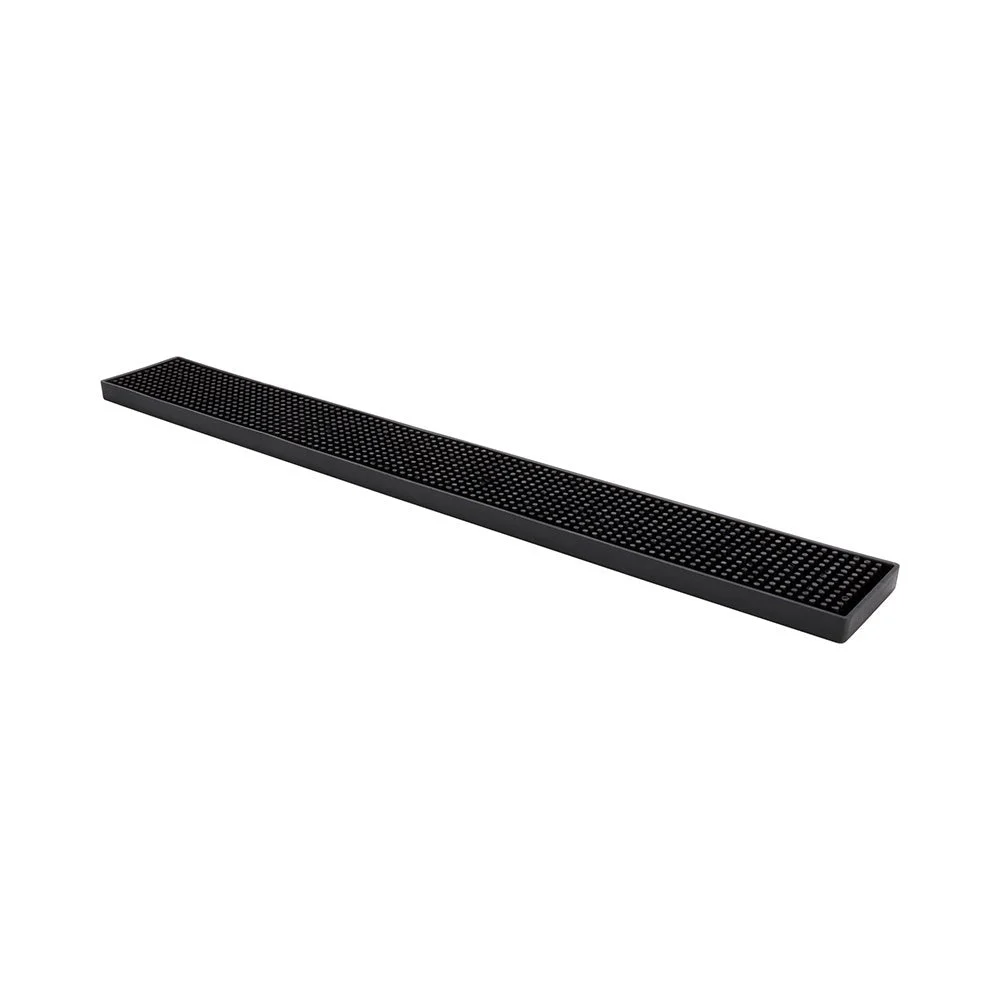 Drain Mat, Bar, Bar Lux 23.75 x 3.25 x 0.5 Inch, Black, Rubber, Non-Slip,1 - 1 EACH