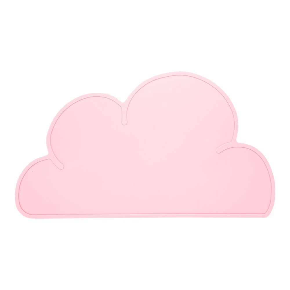 Placemats, RW Kids 18.75 x 10.5 Inch, Cloud, Pink, Silicone, Non-Slip,1 - 1 EACH