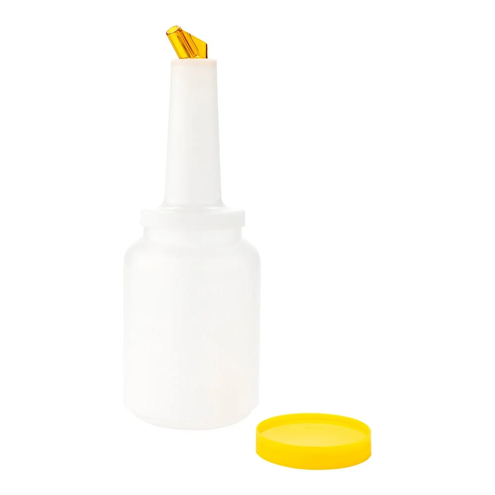 Pourer, Bar Lux, 2 Quart, Plastic, with Yellow Spout & Lid, 2 Quart,1 - 1 EACH