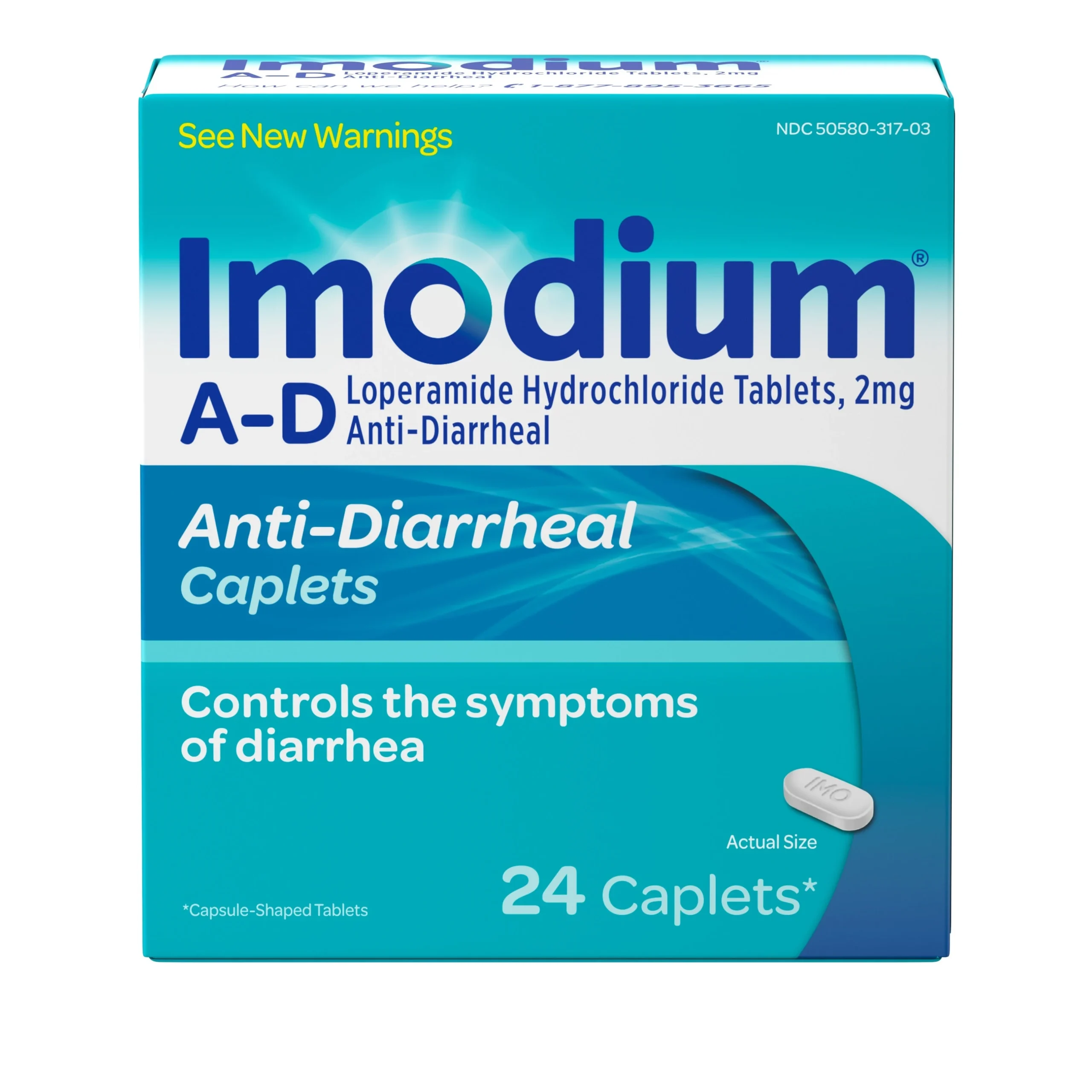 Medicine, Anti-Diarrheal, Caplets,24 - 24 COUNT
