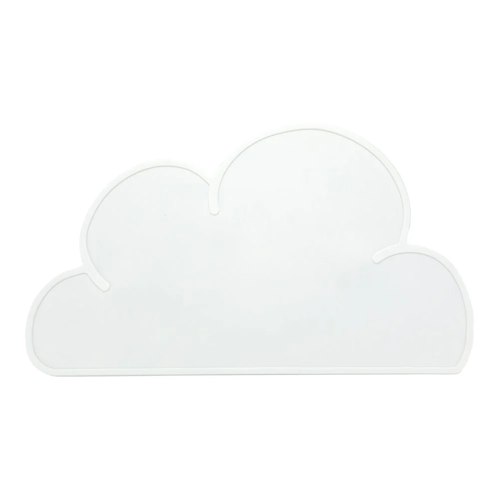 Placemats, RW Kids 18.75 x 10.5 Inch, Cloud, White, Silicone, Non-Slip,1 - 1 EACH