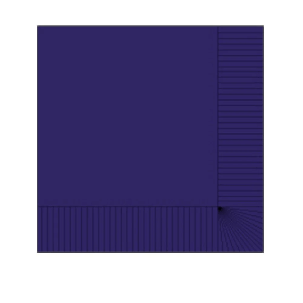 Napkins, Beverage, 2-Ply, Purple, 10 x 10 Inch,1 - 1000 COUNT