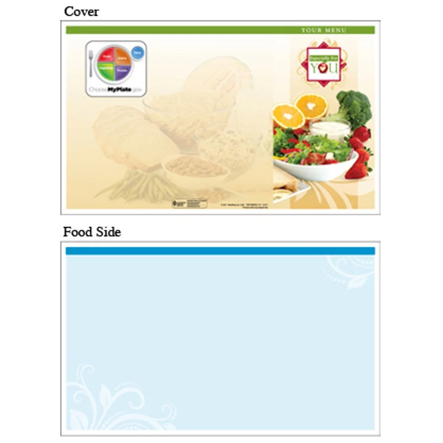 Menu Jackets, 8.5 x 14 Inch, Blue, Blank, Especially-for-You,1 - 250 COUNT