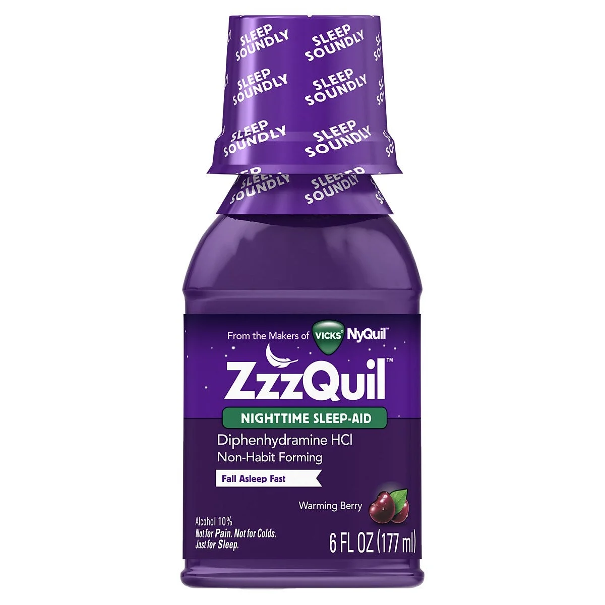 Medicine, Sleep-Aid, Nighttime, Liquid, Warming Berry-Flavored,12 - 6 OUNCE