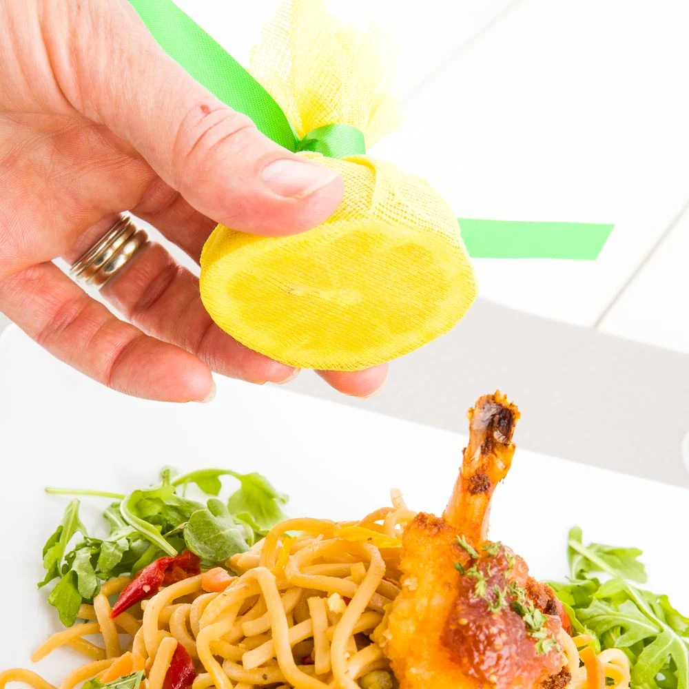 Wraps, Lemon, 8.75 Inch, Yellow with Green Satin Ribbon, 8.75 Linear Inch,1 - 100 COUNT