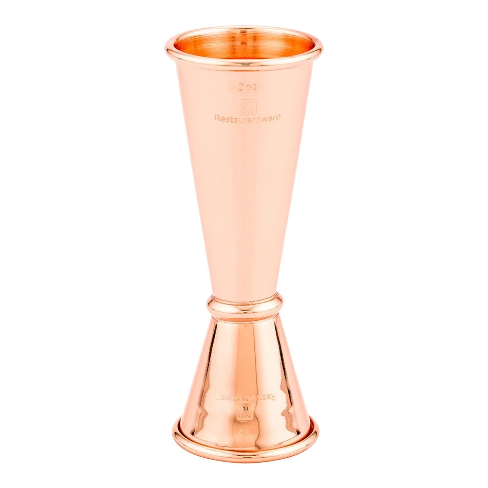 Jigger, Double, 1 & 2 Ounce, Copper Plated, 2 Ounce,1 - 1 EACH