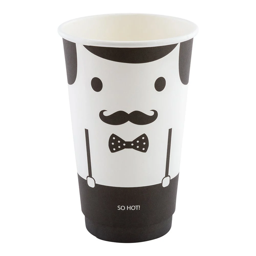 Cups, Hot, 16 Ounce, Paper, Monsieur, Double Wall,1 - 500 COUNT