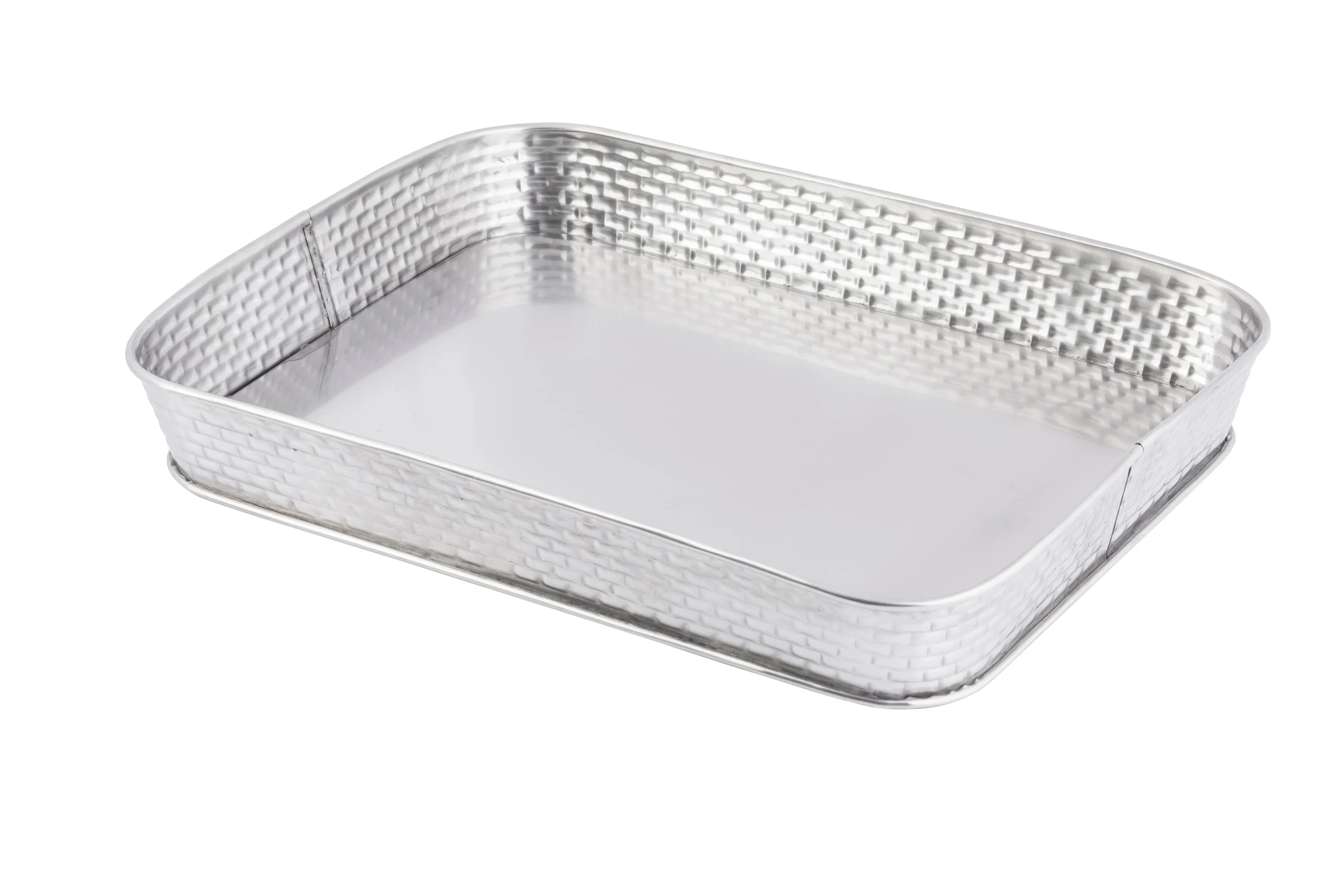 Platters, Dinner, Stainless Steel, 12 x 9 Inch, Silver, Rectangular,1 - 1 EACH