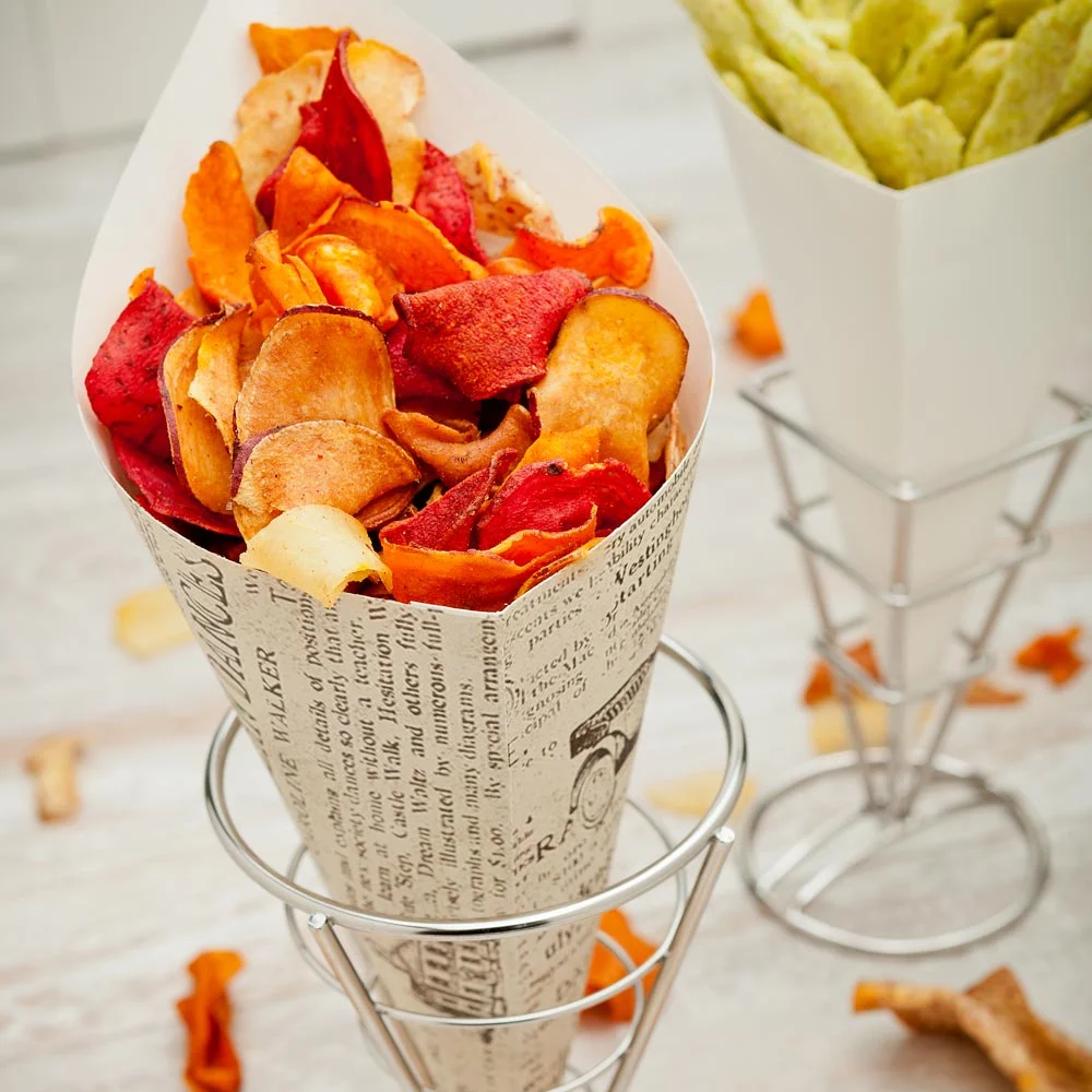 Containers, Food, 11.5 Inch, Paper, News Design, Cone, 11.5 Linear Inch,1 - 100 COUNT
