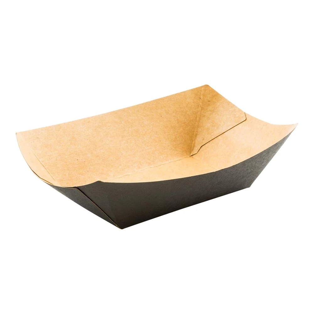Trays, Food, 3.3 Inch, Paper, Black, 3.3 Linear Inch,1 - 400 COUNT