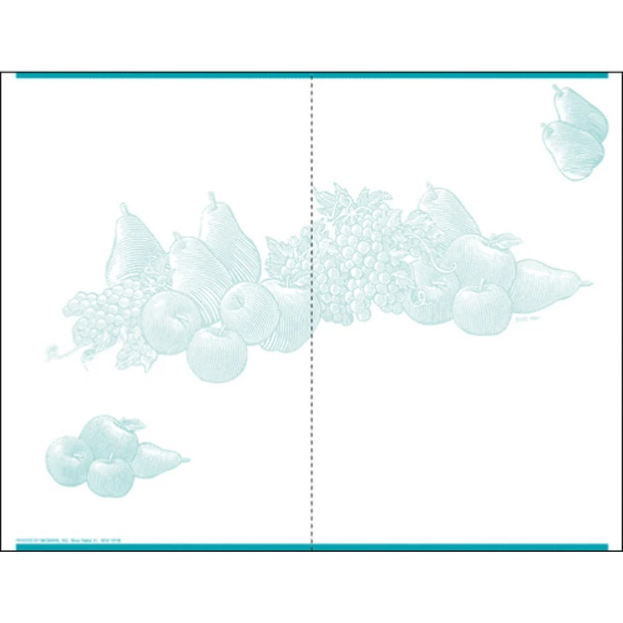 Tray Cards, Laser, 2-Up, Fruit,1 - 3000 COUNT