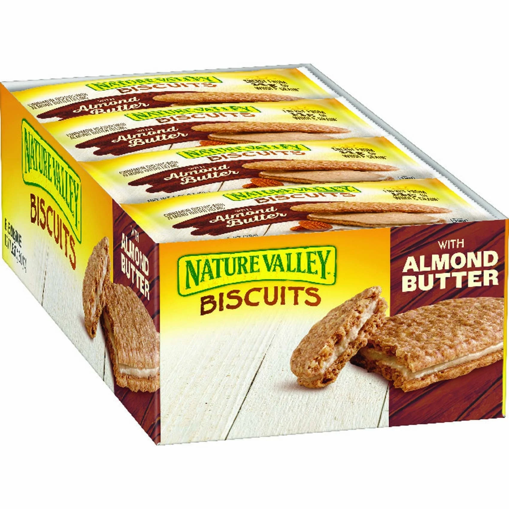 Snacks, Biscuits, with Almond Butter, Individually Wrapped, 1.35 Ounce,6 - 16 COUNT