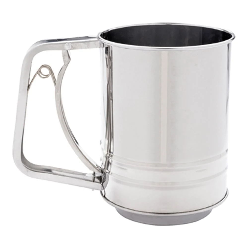 Sifter, Flour, Pastry Tek 2.5 Cup, Stainless Steel, with Trigger Action Handle,1 - 1 EACH