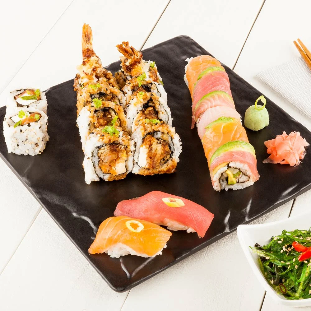 Plates, Slate Japonais, Voga Melamine, 10 Inch, Black, Square, 10 Linear Inch,1 - 4 COUNT