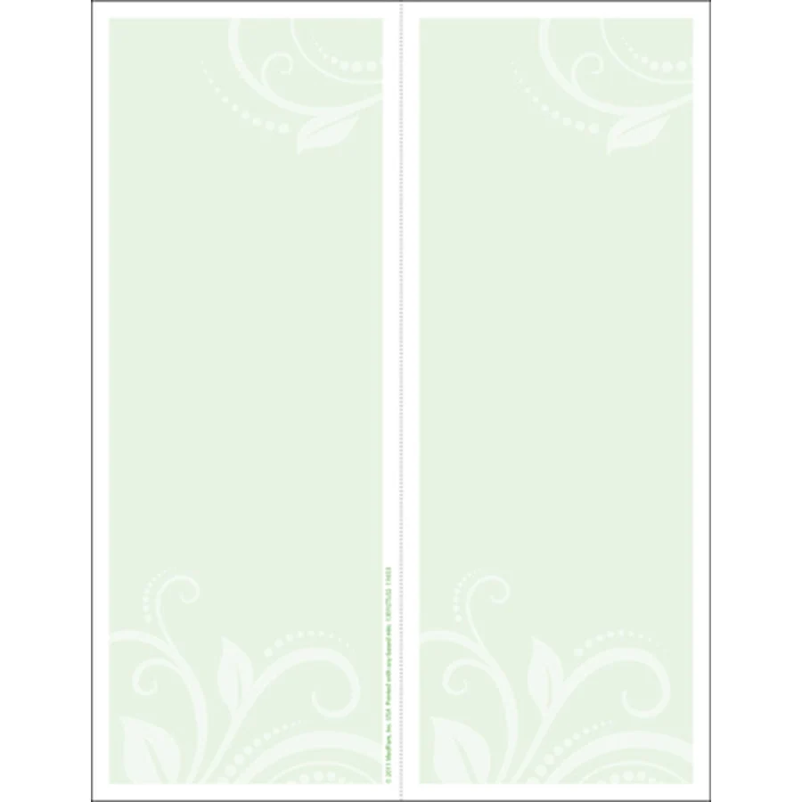 Tray Slips, 2-Up, 4.25 x 11 Inch, Paper,500 - 1 EACH