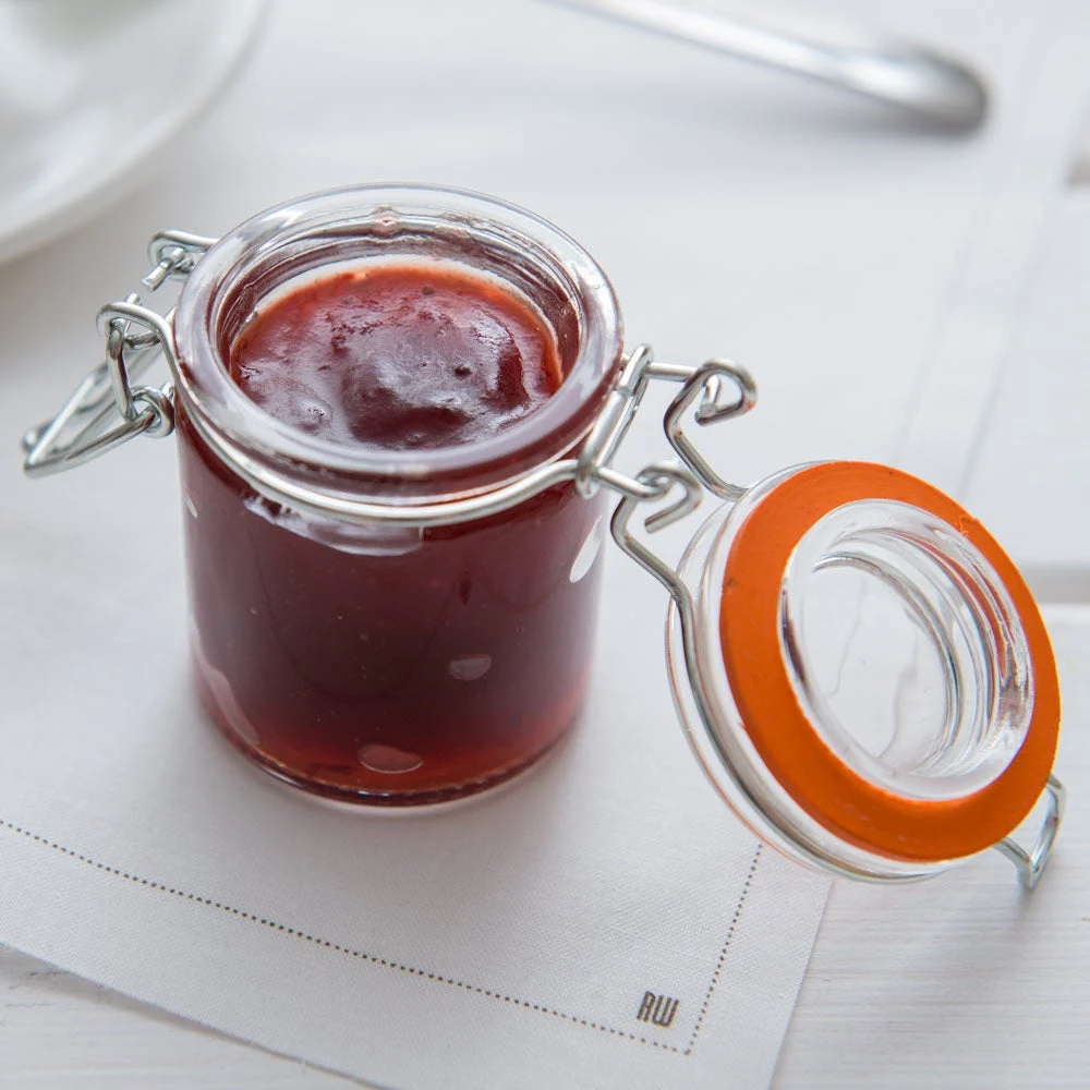 Jars, Mason, 1.7 Ounce, Clear, Glass, with Clamp Lid, 1.7 Ounce,1 - 10 COUNT