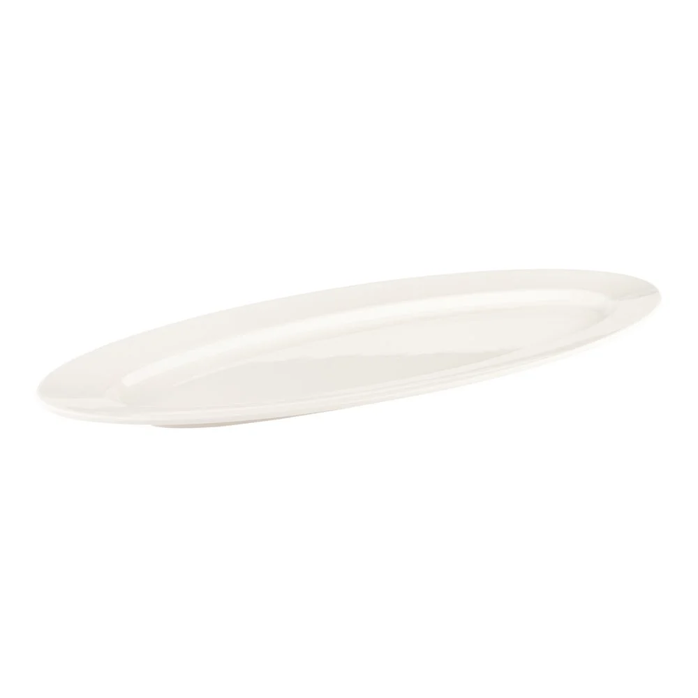 Plates, Serving, Voga Melamine, 23 x 9 x 1.7 Inch, White, 23 Linear Inch,1 - 2 COUNT