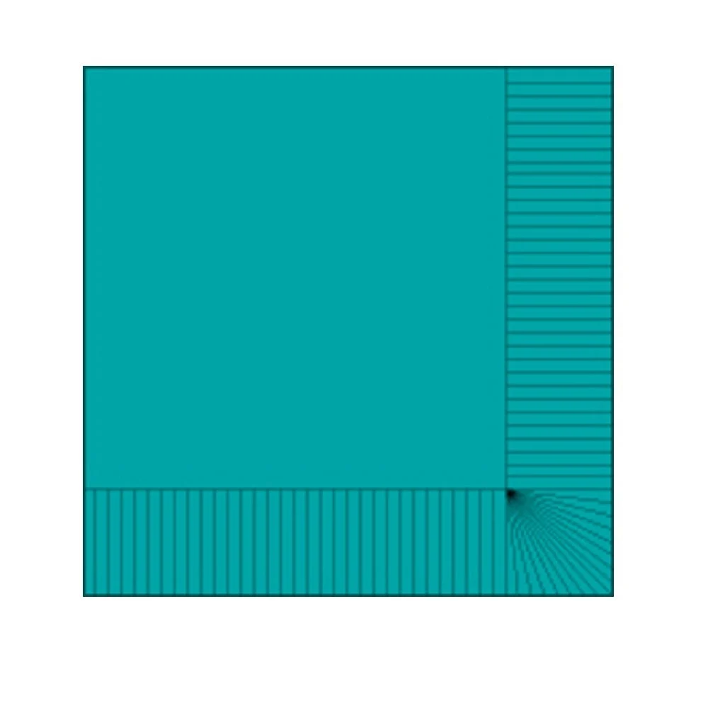 Napkins, Beverage, 2-Ply, Teal, 10 x 10 Inch,1 - 1000 COUNT