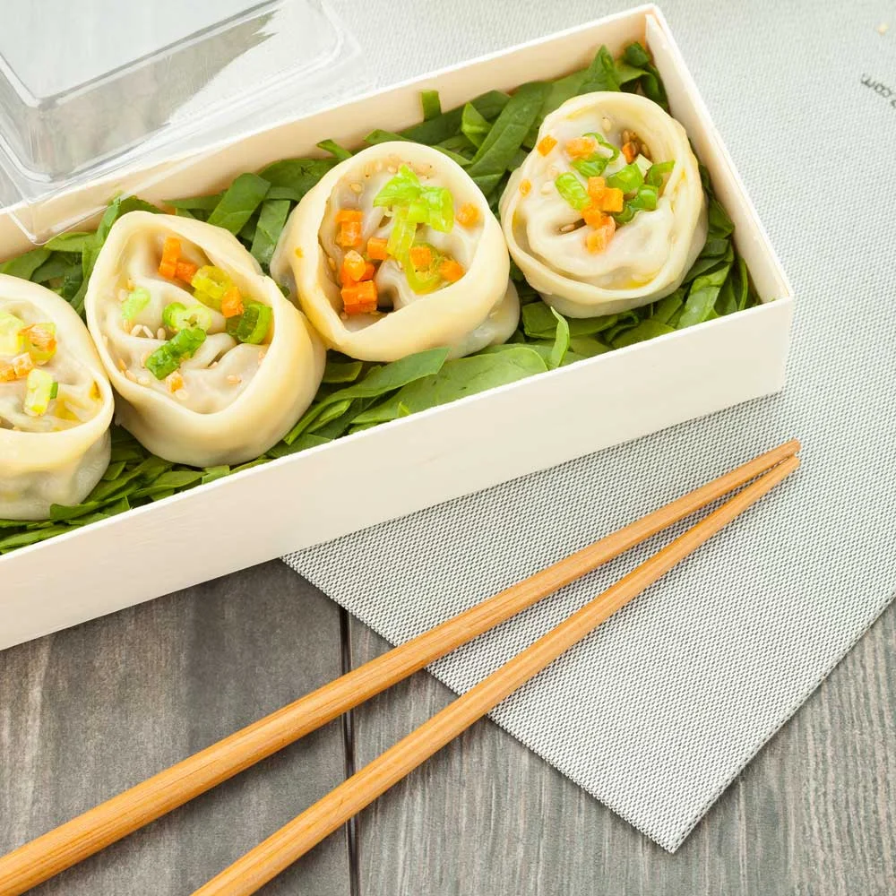 Containers, Food, 7.25 Inch, Poplar Wood, Natural Taipei Design, Long Straight Rectangle, 7.25 Linear Inch,1 - 100 COUNT
