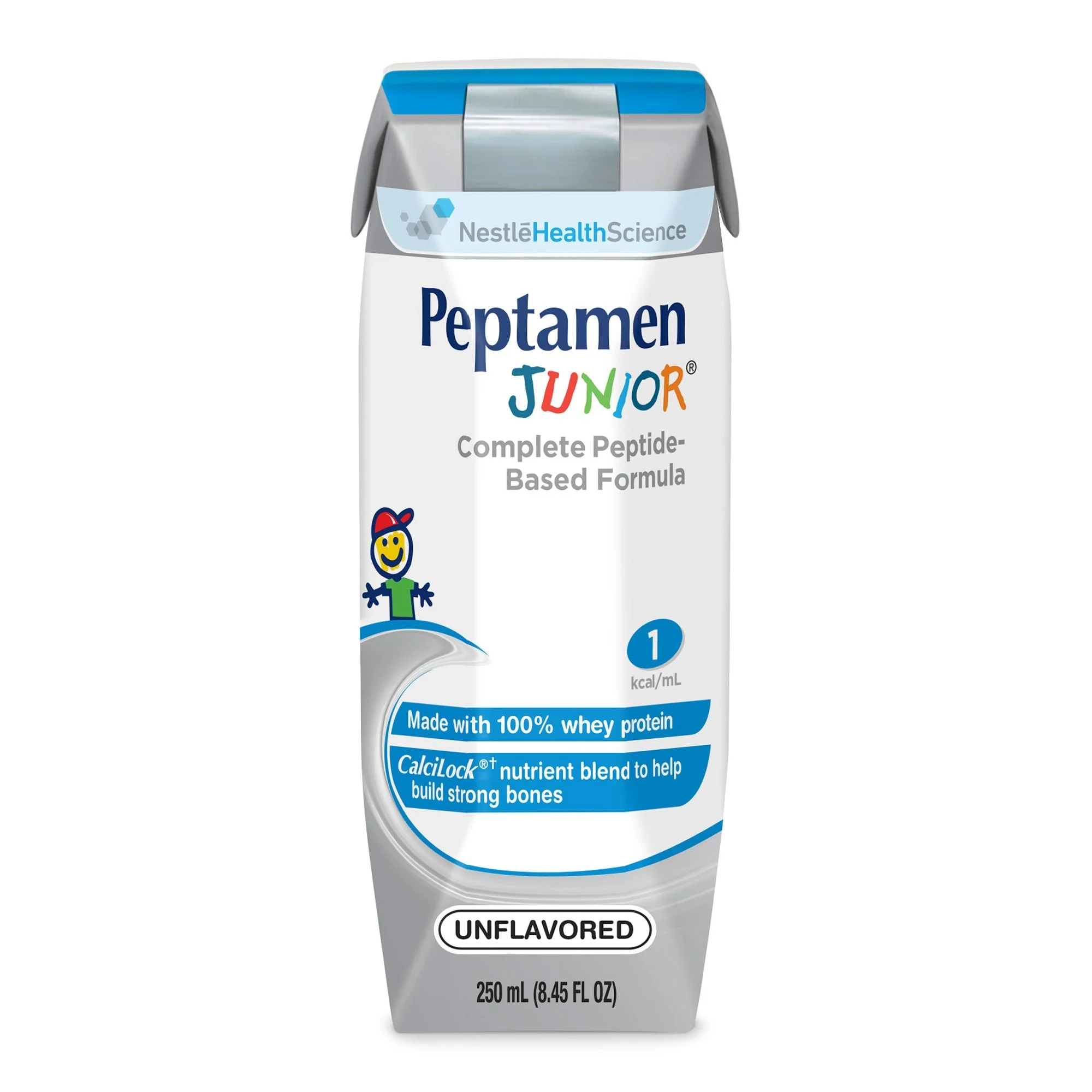 Supplements, Nutritional Drink or Feeding Tube Formula, Peptamen Junior, Unflavored, Liquid, Ready to Drink,24 - 8.45 FLUID
