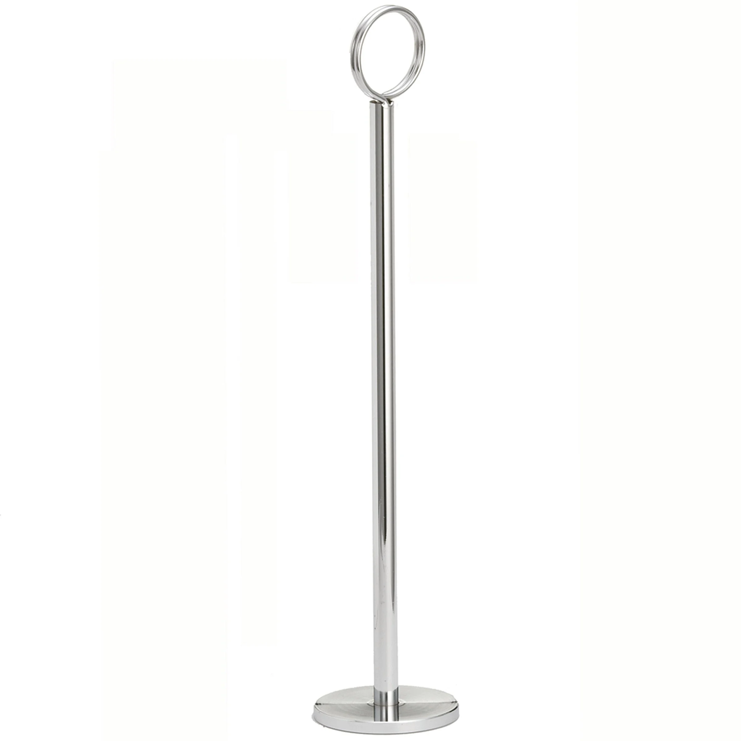 Holders, Menu Card, 12 Inch, Black, Metal, Flat Bottom,1 - 1 EACH