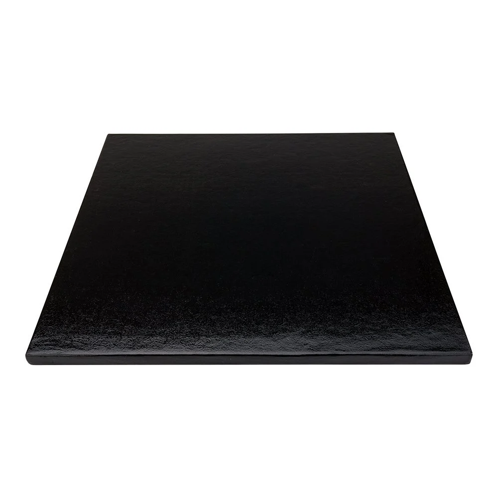 Cake Drum Board, Pastry Tek 12 x 12 x 0.5 Inch, Cardboard, Black, Square,1 - 1 EACH