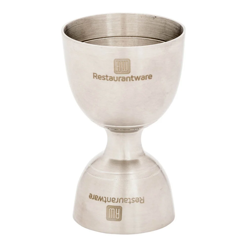 Jigger, Double, 1 & 2 Ounce, Stainless Steel, 2 Ounce,1 - 1 EACH