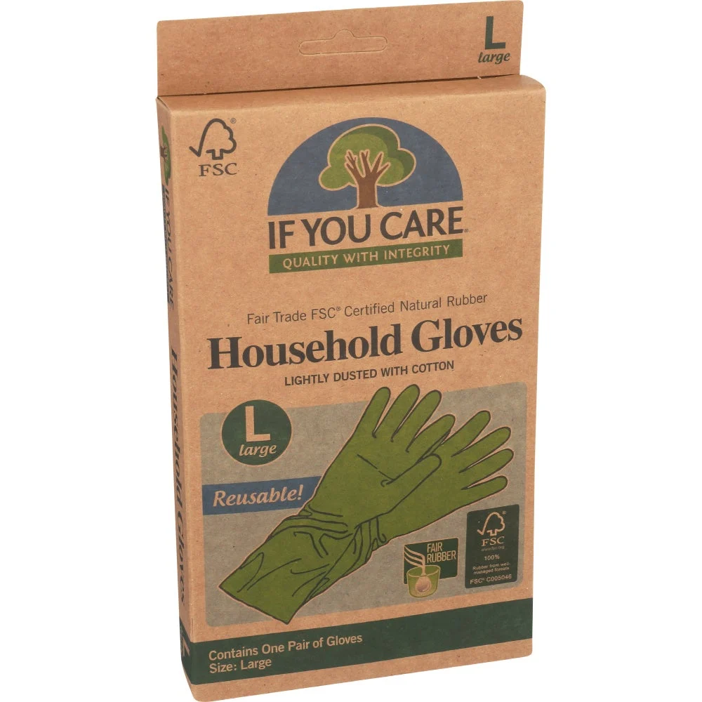Gloves, Latex Household, Large,12 - 2 PIECE