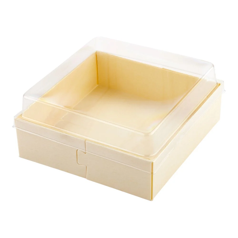 Lids, Plastic, Clear, for Taipei Straight Square Poplar Containers,1 - 100 COUNT