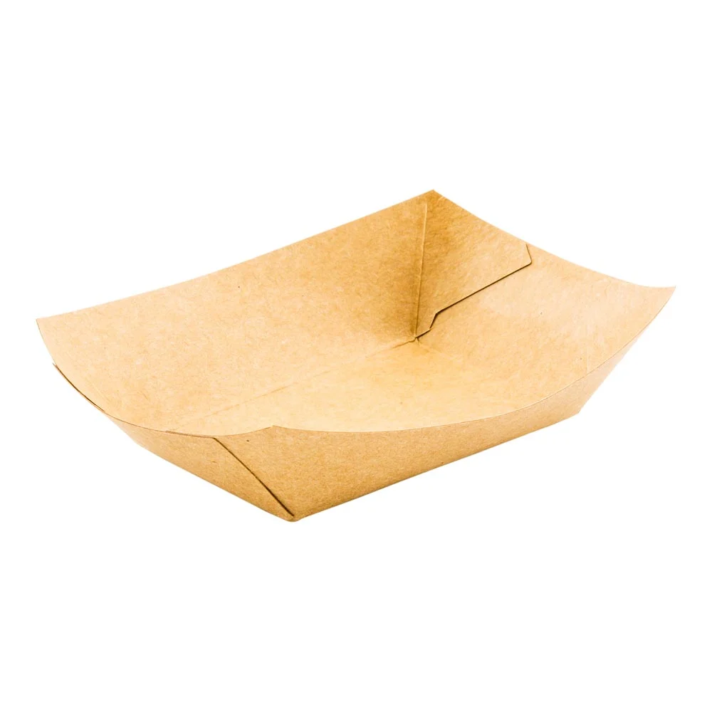 Trays, Food, 3 Inch, Paper, Kraft, 3 Linear Inch,1 - 400 COUNT