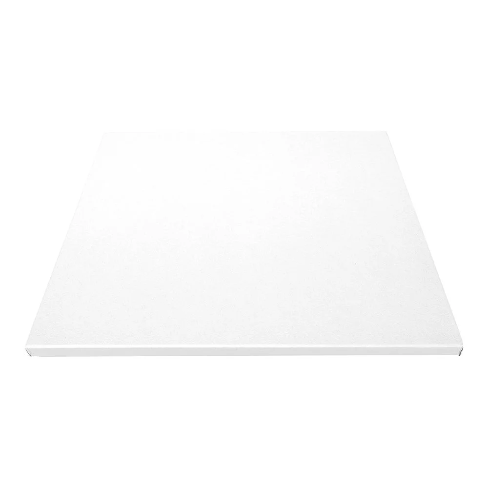 Cake Drum Board, Pastry Tek 12 x 12 x 0.5 Inch, Cardboard, White, Square,1 - 1 EACH