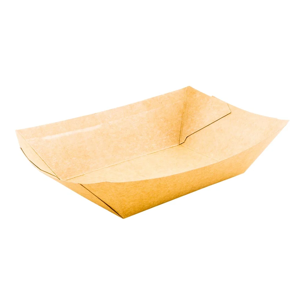 Trays, Food, 4.2 Inch, Paper, Kraft, 4.2 Linear Inch,1 - 400 COUNT